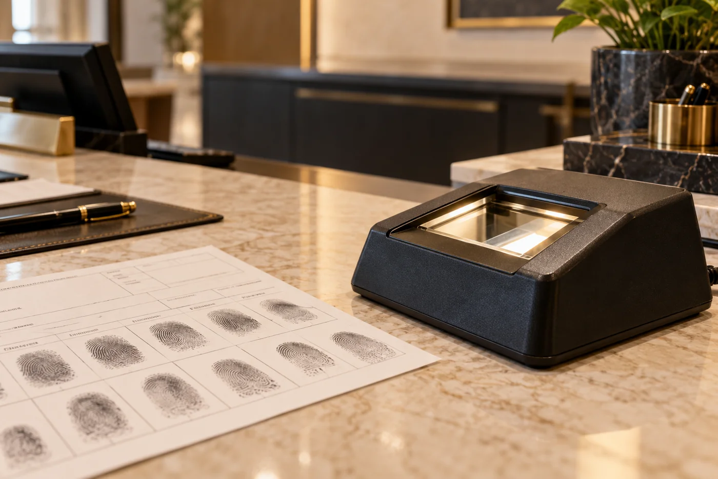Fingerprinting service illustration
